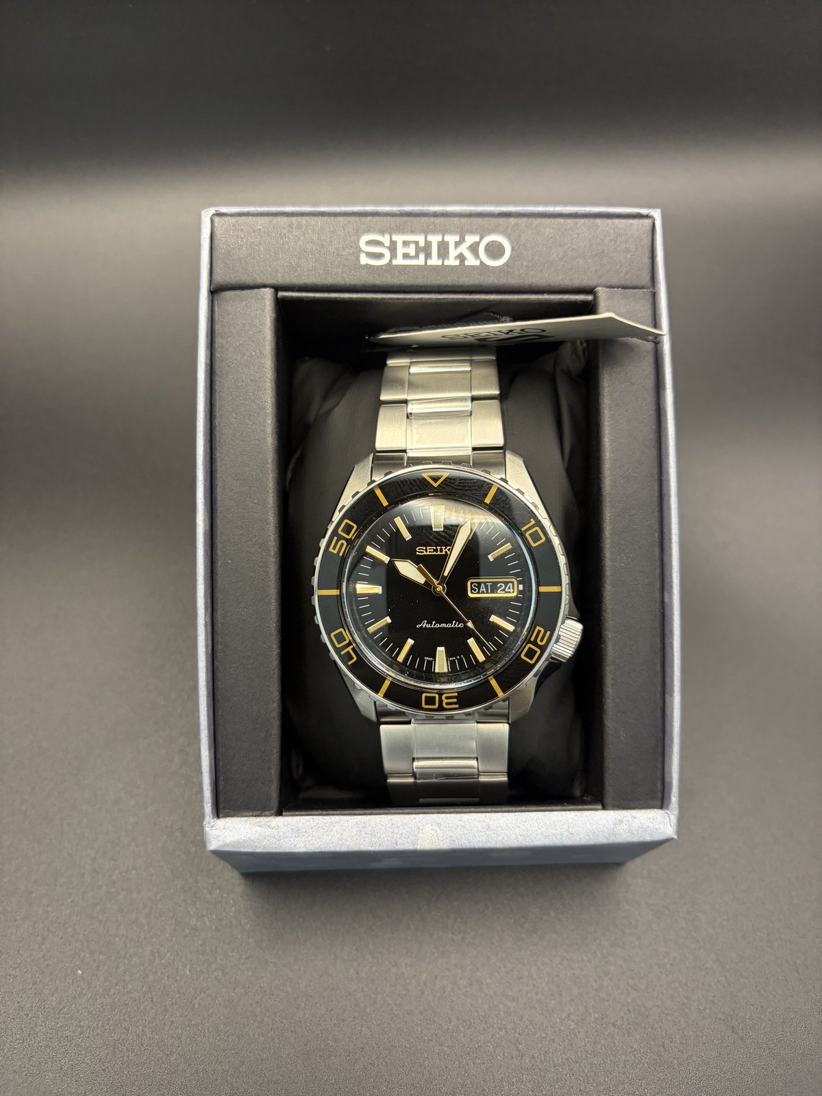 Seiko 5 Sports in its original box